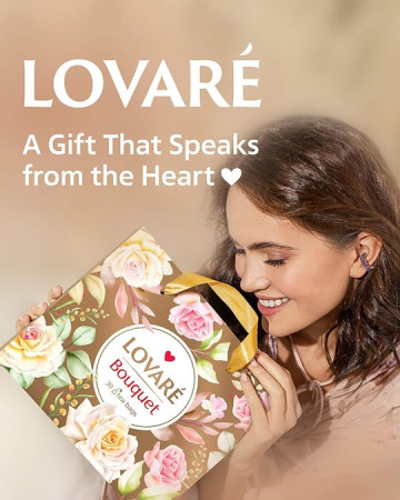 detail LOVARÉ 30 čajových sáčků - BOUQUET, Zlatá s růžemi