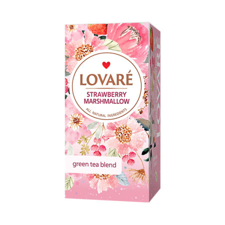 detail LOVARÉ - 24 sáčků STRAWBERRY MARSHMALLOW
