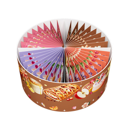 detail LOVARÉ 32 čajových sáčků TEA DESSERT, kulatý box 64g