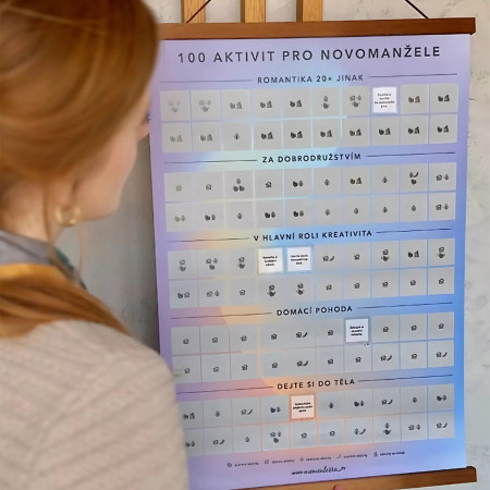 detail Albi Stírací plakát - 100 aktivit pro novomanžele