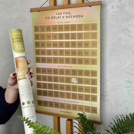detail Albi Stírací plakát - 100 tipů, co dělat v důchodu