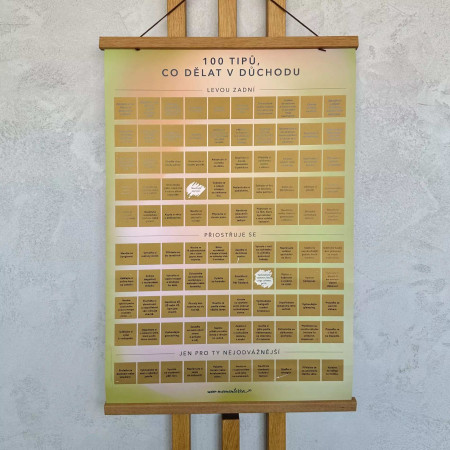 detail Albi Stírací plakát - 100 tipů, co dělat v důchodu