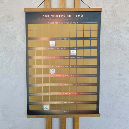 detail Albi Stírací plakát - 100 tipů na nejlepší filmy