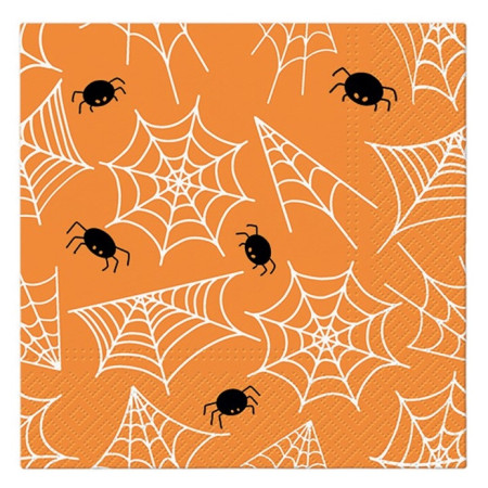 detail Ubrousky papírové PAW Halloween oranžové, 33x33cm, 20ks