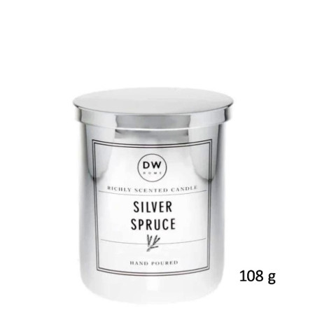 detail DW HOME - SILVER SPRUCE, vonná svíčka ve skle 108g
