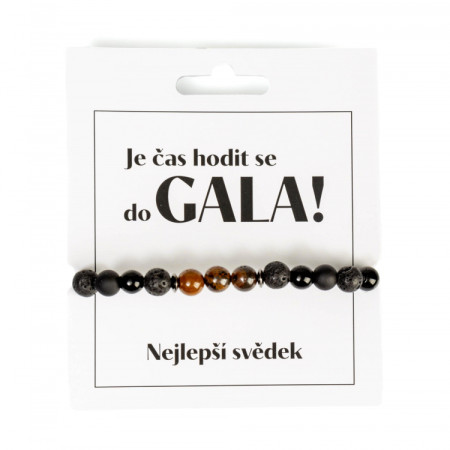 detail Albi Lávový náramek - NEJLEPŠÍ SVĚDEK (Je čas hodit se do gala)