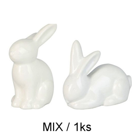 detail Zajíc keramika 55x45x85mm MIX / cena 1ks