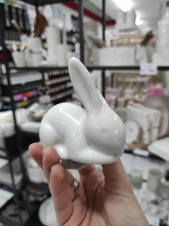 detail Zajíc keramika 55x45x85mm MIX / cena 1ks