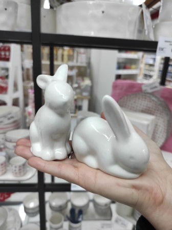 detail Zajíc keramika 55x45x85mm MIX / cena 1ks