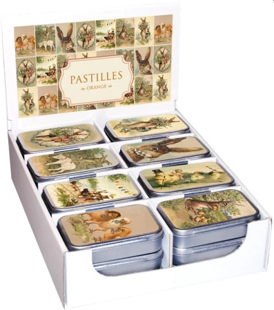 detail Sköna Ting EASTER COLLAGE, pastilky v boxu, orange, 55 g MIX / 1ks