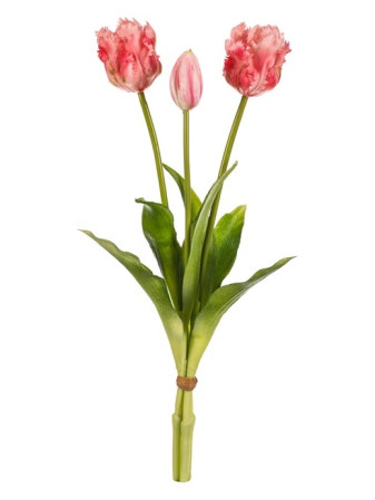 detail Autronic Svazek 3 kusů lososových tulipánů, 40cm