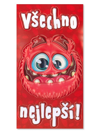 detail Albi 3D čokoláda 50 g - Všechno nejlepší