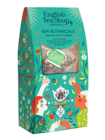 detail English Tea Shop 7 pyramidek GIN BOTANICALS, Green tea, apple & jasmine