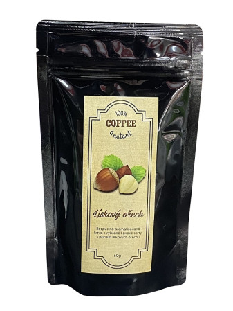 detail Aromatizovaná káva INSTANTNÍ 70g - LÍSKOVÝ OŘECH
