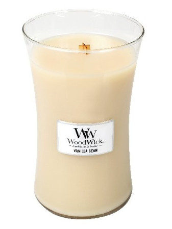 detail Vonná svíčka WoodWick VANILLA BEAN velká 609,5 g
