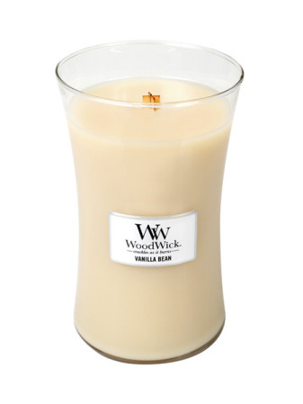 detail Vonná svíčka WoodWick VANILLA BEAN velká 609,5 g