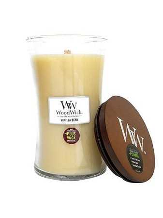 detail Vonná svíčka WoodWick VANILLA BEAN velká 609,5 g