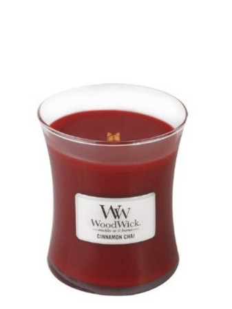 detail Vonná svíčka WoodWick CINNAMON CHAI střední 275g