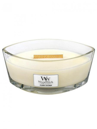 detail Vonná svíčka WoodWick ISLAND COCONUT široký knot 453,6g