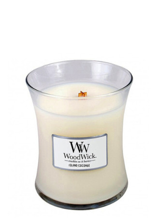 detail Vonná svíčka WoodWick ISLAND COCONUT střední 275g