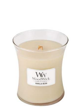detail Vonná svíčka WoodWick VANILLA BEAN střední 275g