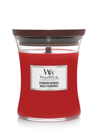 detail Vonná svíčka WoodWick CRIMSON BERRIES malá 85g
