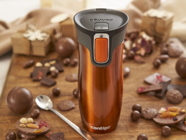 detail Contigo Termohrnek West Loop 470 ml, Tangerine