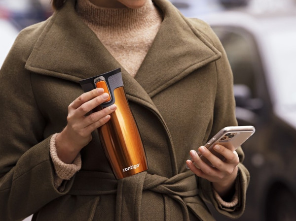 detail Contigo Termohrnek West Loop 470 ml, Tangerine