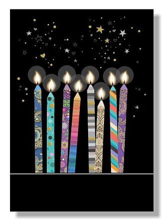 detail Luxusní přání M160 BUG ART - NAROZENINOVÉ SVÍČKY