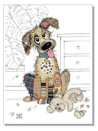 detail Luxusní přání G024 BUG ART - MURPHY MUTT