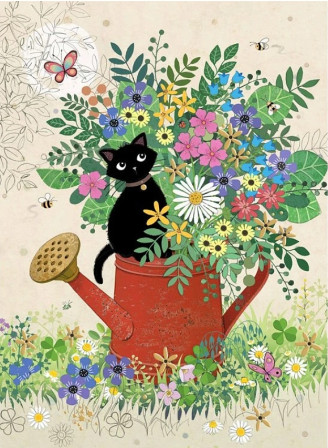 detail Luxusní přání H039 BUG ART - CAN KITTY