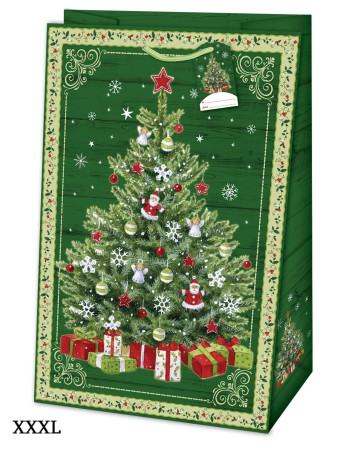 detail Alvarak Dárková taška XXXL - XMAS zelená, 73x49x18cm