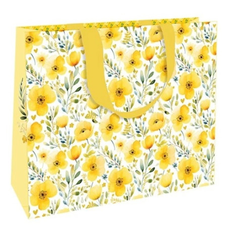 detail Nekupto Dárková taška LFL 2574 Žluté květy