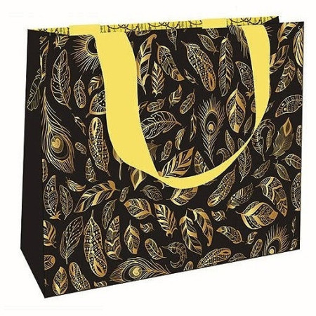 detail Nekupto Dárková taška LFM 2148 Zlatá pírka