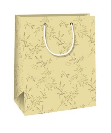 detail Ditipo Dárková taška QC Zlatá s větvičkami