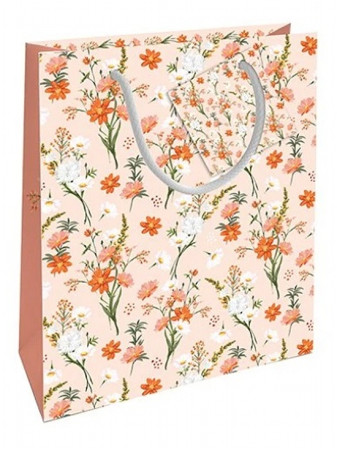 detail Nekupto Dárková taška KFM 2509 Oranžové květy