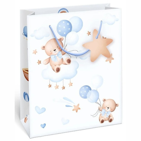 detail Alvarak Dárková taška TM 22619 Medvídek modrý