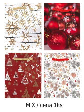 detail Ditipo Dárková taška E Vánoční mix / cema 1ks