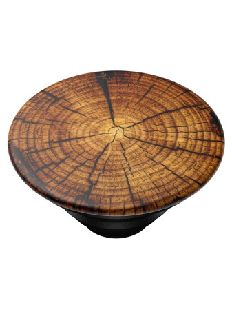 detail PopSockets PopTop Gen.2, Knotty by Nature, hnědé letokruhy, výměnný vršek