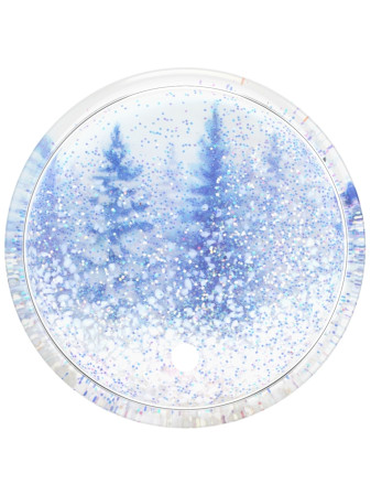 detail PopSockets PopGrip Gen.2, Tidepool Snowglobe Forest, zimní les