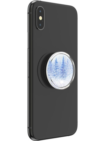 detail PopSockets PopGrip Gen.2, Tidepool Snowglobe Forest, zimní les