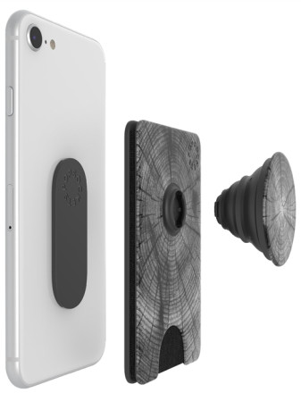 detail PopSockets PopWallet+ Out of the Woods, pouzdro na karty/vizitky apod.