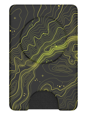 detail PopSockets PopWallet+ Topographical, pouzdro na karty/vizitky