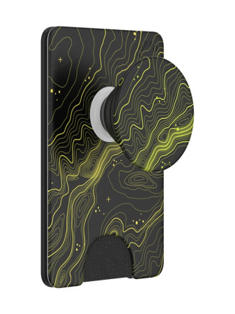 detail PopSockets PopWallet+ Topographical, pouzdro na karty/vizitky