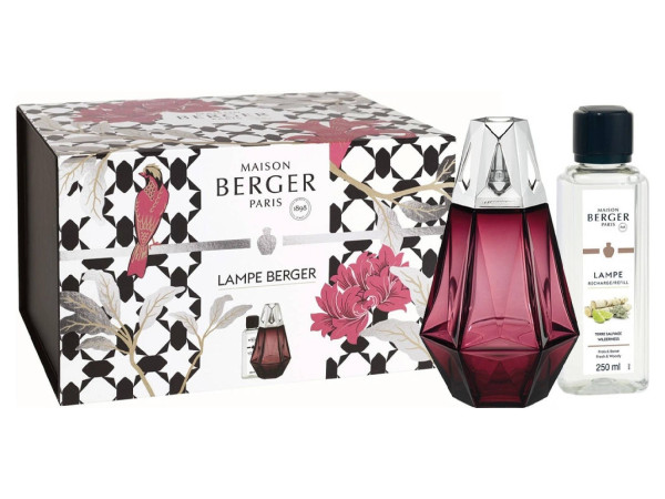 detail Maison Berger PRISME granátová Katalytická lampa s náplní Divočina 250ml