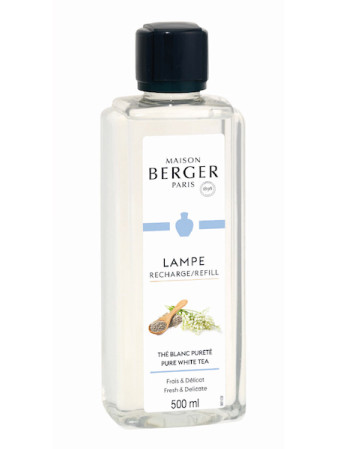detail Maison Berger PURE WHITE TEA, náplň katalytické lampy 500ml