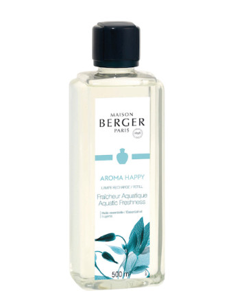 detail Maison Berger AROMA HAPPY Svěžest vody, náplň katalytické lampy 500ml