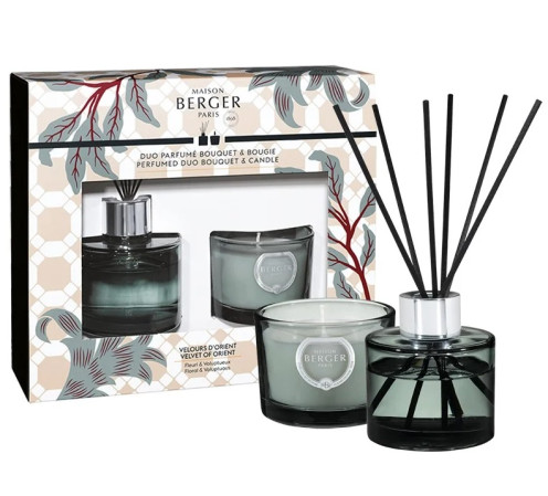 detail Maison Berger ADAGIO mini duo Sametový orient difuzér 80ml + svíčka 80g