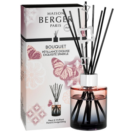 detail Maison Berger LILLY ROSE - Intenzivní třpyt, tyčinkový difuzér 115ml