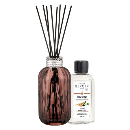 detail Maison Berger QUINTESSENCE švestkový difuzér s vůní Zlatavá pšenice, 200 ml